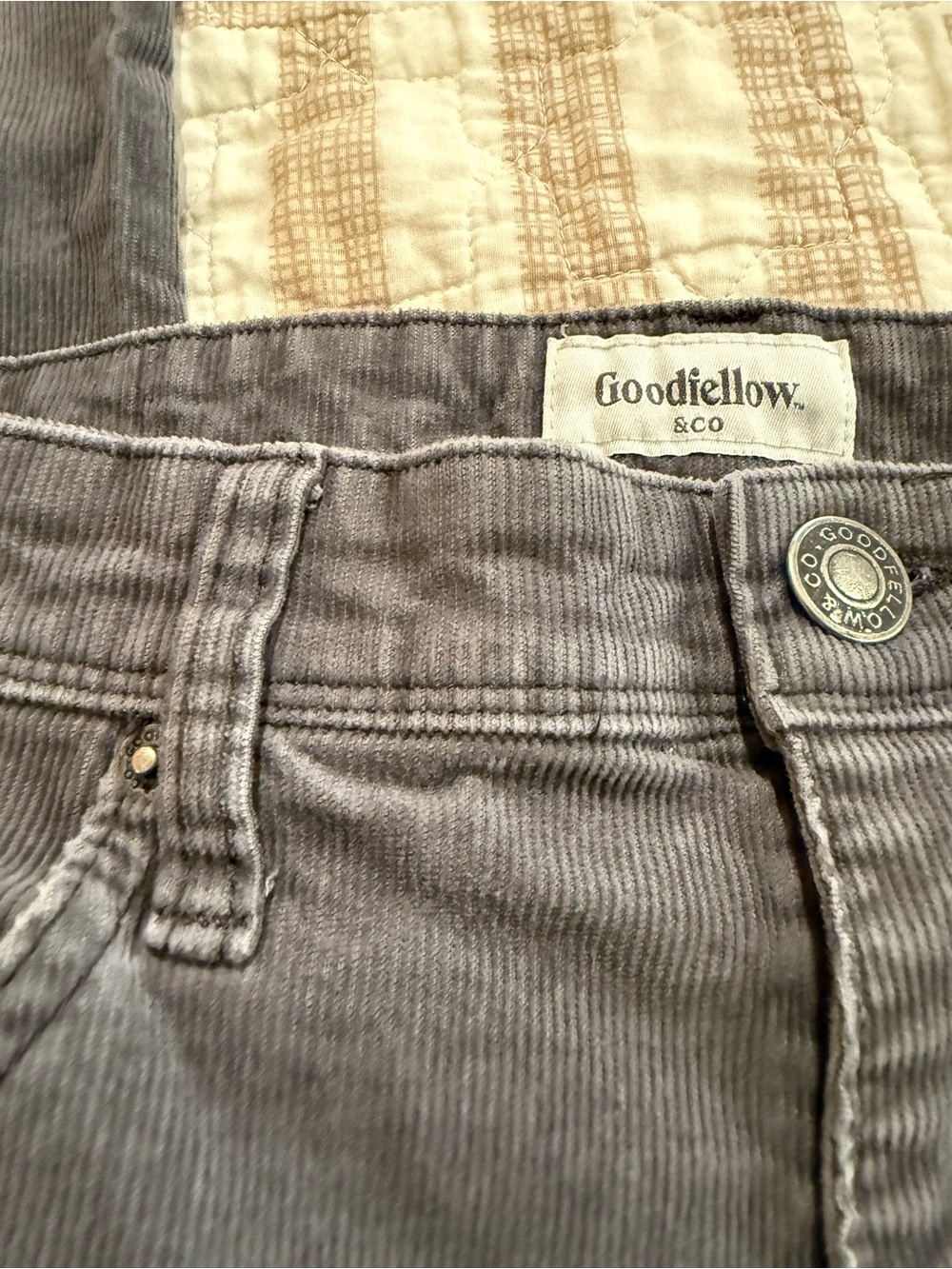 Goodfellow & Co Gray Corduroy Men’s Pants